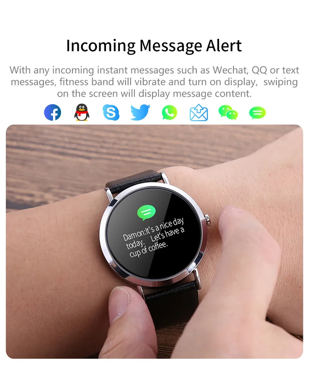 HIPERDEAL Smartwatch 2019 Для женщин крови Давление сердечного ритма мониторинг сна Спорт Смарт часы браслет для Android IOS Apr19