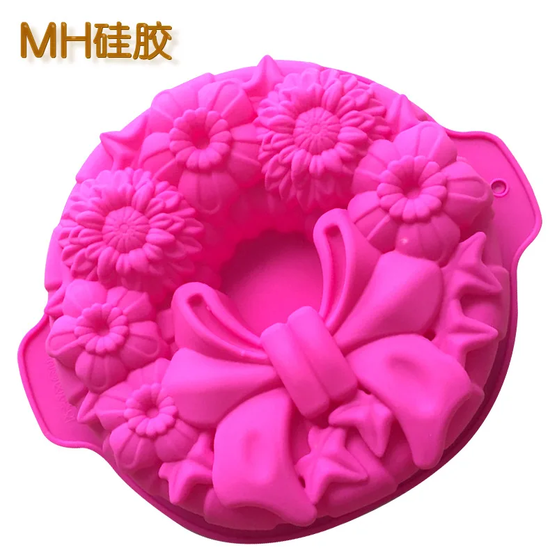 

Single Bowknot baking tray silicone cake mold DIY baking tool