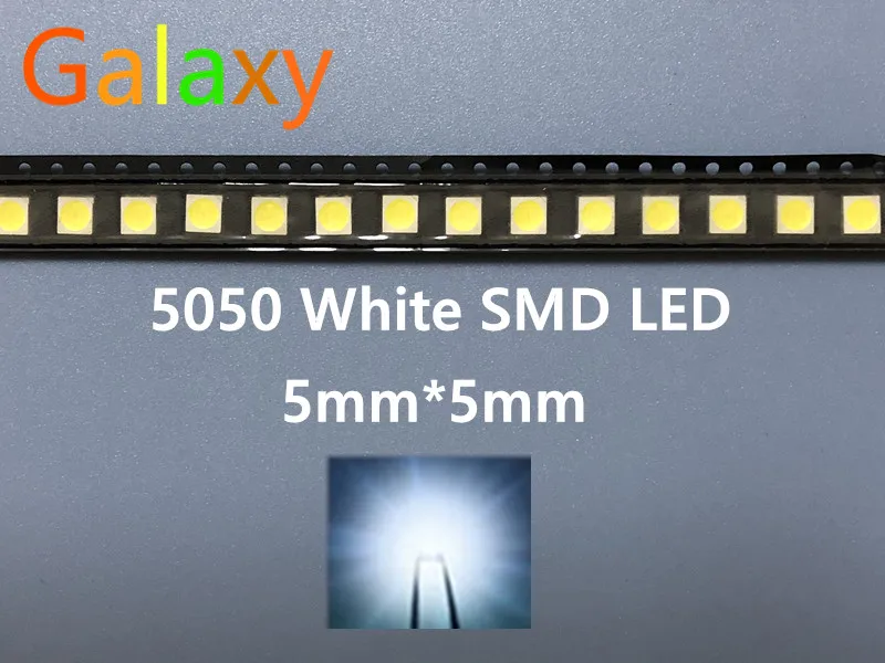 1000 шт 5050 Светодиодные диоды smd 5050 белый/натуральный белый светодиод cct: 4000-4500k 0.2w-60MA 5050 NW