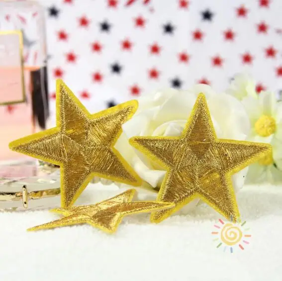 New arrival 5 pcs little star embroidered patches iron on cartoon motif New arrival 5 pcs little star embroidered patches iron on cartoon motif