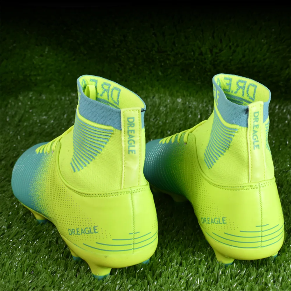 Мужская обувь для мальчиков Крытый газон/TF Crampon высокие лодыжки Futsal футбольные бутсы кроссовки футбольные бутсы Бутсы Обувь