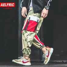 AELFRIC Men Jogger Camouflage Summer Autumn Hip Hop Sweatpants Fashion Harajuku Urban Joggers Casual Pants Streetwear B034