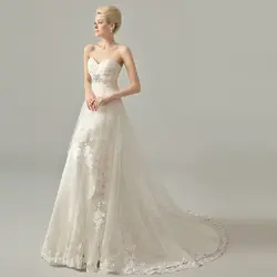 Casamento Романтический Новый дизайн Милая Кристалл Сексуальная аппликации vestido де novia 2018 свадебное платье для матери невесты платья