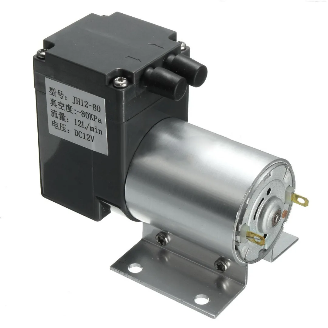 DC12V 6W Micro Air Vacuum Pump 12L/min 120kpa Negative Pressure Pump with Pipe For Home Appliances