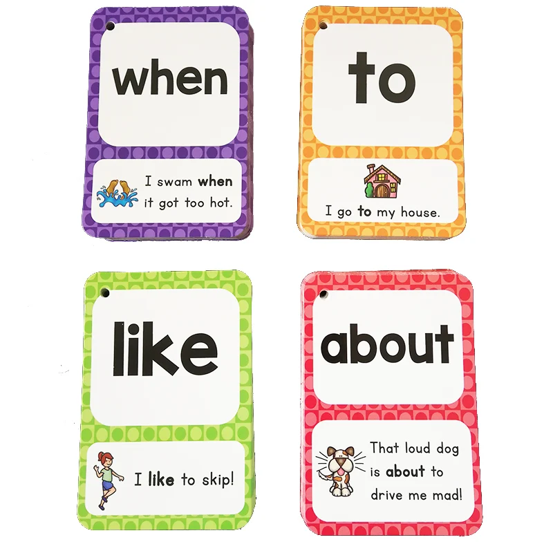 English Cards Sight Words Learning English Sentences Card