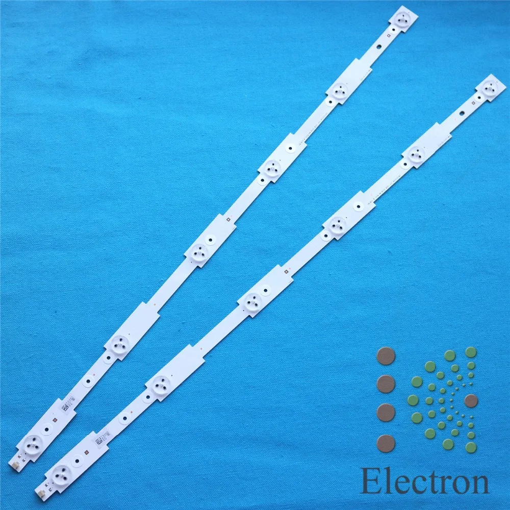 

2pcs 32'' 562mm*20mm 6leds LED Backlight Lamps Strips 2013CH320 LVED 3228 w/ Optical Lens Fliter for TV Monitor Panel New