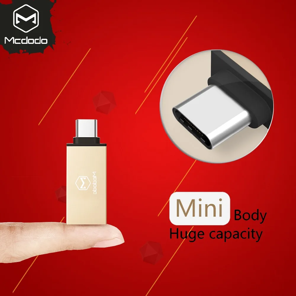 

MCDODO Type C Adapter Type-C to USB 3.0 OTG Cable Adapter USB C Converter for Samsung Galaxy S8 S9 Huawei p20 USB C OTG Adapter
