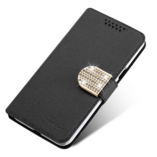 Крышка для samsung i9000 Galaxy S/i9001 GALAXY S мобильного телефона роскошный чехол с откидной крышкой с тремя видами с прозрачными стразами и молнией - Цвет: Black With Diamond