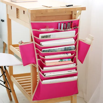  Multifunctional Student Learning Hanging Book Bag Desk Organizers Artifact Magazine Holder Creative
