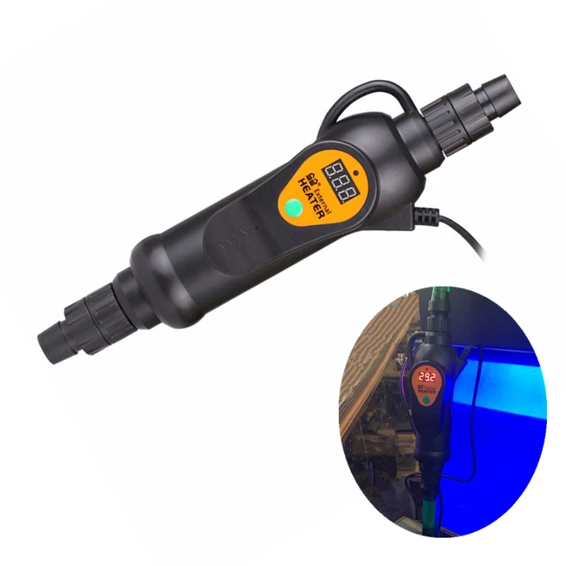 Aquarium Adjustable Submersible External Heater Fish Tank Digital Water