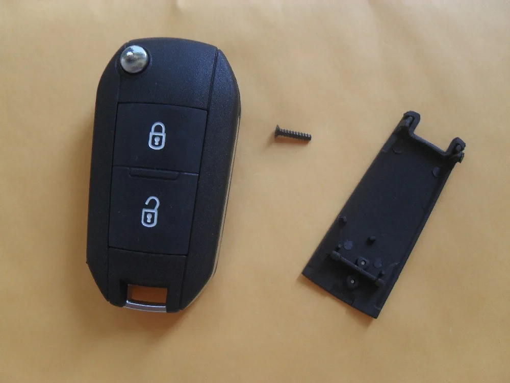 2 Button HU83 Peugeot 307 407 408 Citroen Modified key shell with Groove Blade (30)