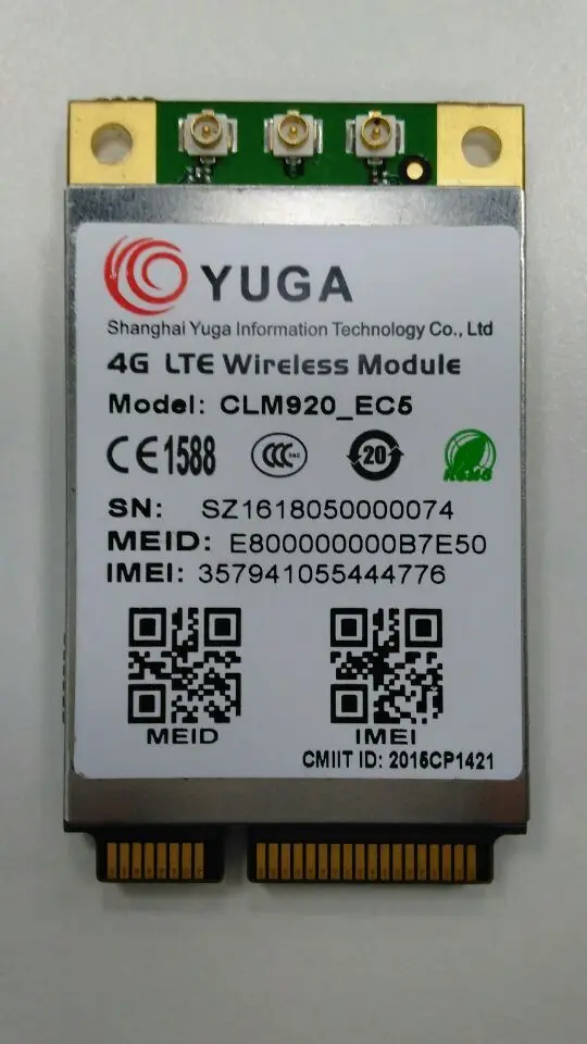 YUGA CLM920-EC5 LTE mini Pcie CDMA1X/CDMA EVDO Rev.A 100% новый и оригинальный беспроводной модуль в