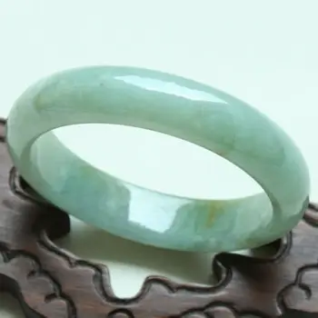 

2564 Certified Natural Green "A" Jadeite Bangle Bracelet Handmade