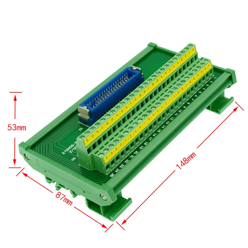 FX 50HD/Z Fanuc module 50Pin terminal blocks to MR 50RMD2+ Straight