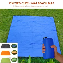 Folding Picnic Mat Camping Carpet Camping Canopy Travel Rugs 300*300cm Lawn Floor Pad Large 210D Sandless Backing Solid
