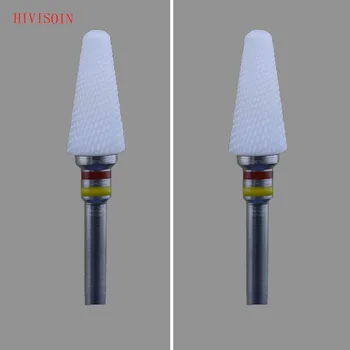 

2Pcs/Lot White Zirconia Ceramic Dental Lab Burs - Conical Shape - Cross Cut XXF(0802.060)