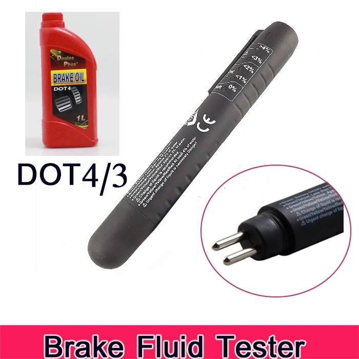 Free shipping DOT4 Brake Fluid Tester calibrated for DOT 4/3 Brake