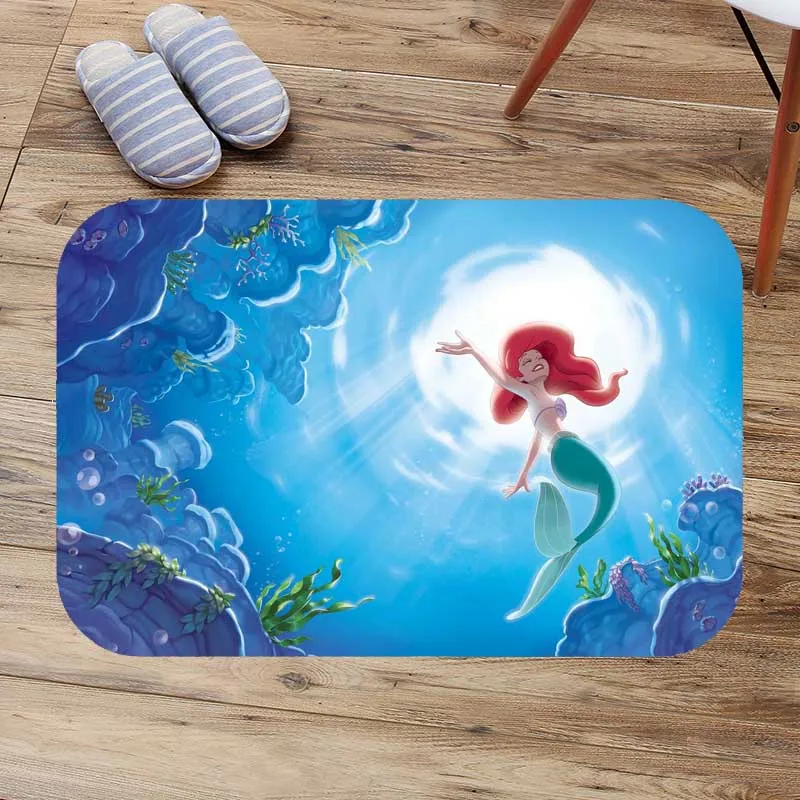Bathroom Fashion 5 Piece Set Shower Curtain 3d Print Mermaid Decor