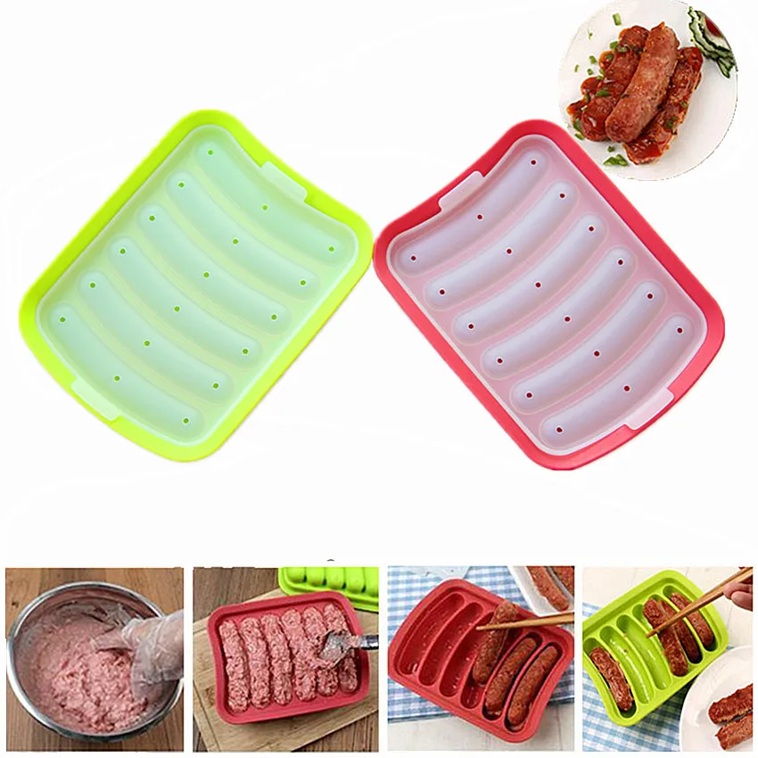 DIY колбаса силиконовые формы стойка яйцо торт Ham коробка для колбасы хот дог