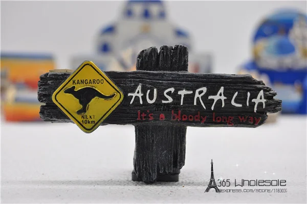 Australia Road Sign Tourist Souvenir Fridge Magnet - 1