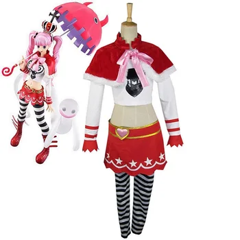 

High-Q Unisex Anime Cos One piece Costumes Ghost Princess Perona Two Years Ago Cosplay Costume Sets