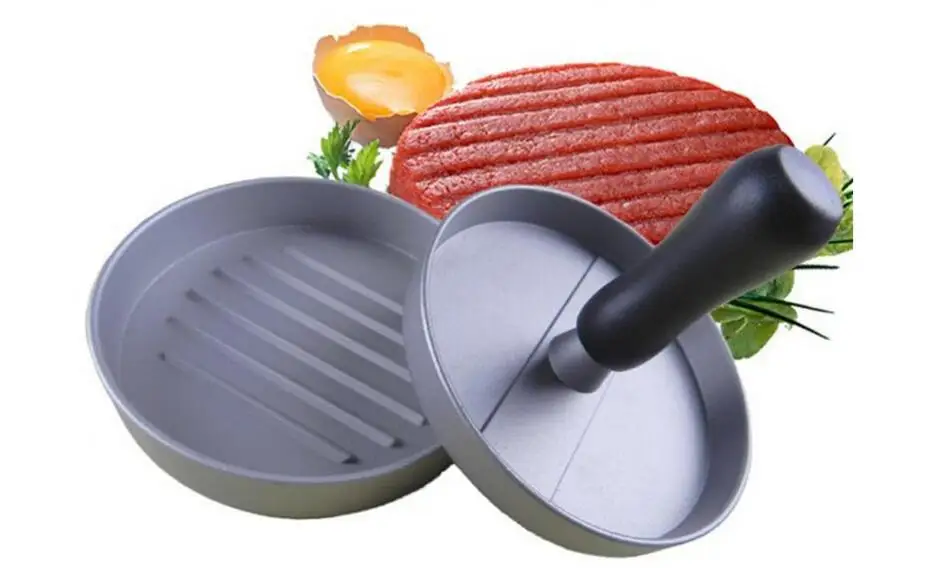 ORGANBOO 1PC Stainless Steel Hamburger Press Patties Pizza Burger Mold Maker Non Stick Home Kitchen Meat Cooking Tools Gadgets