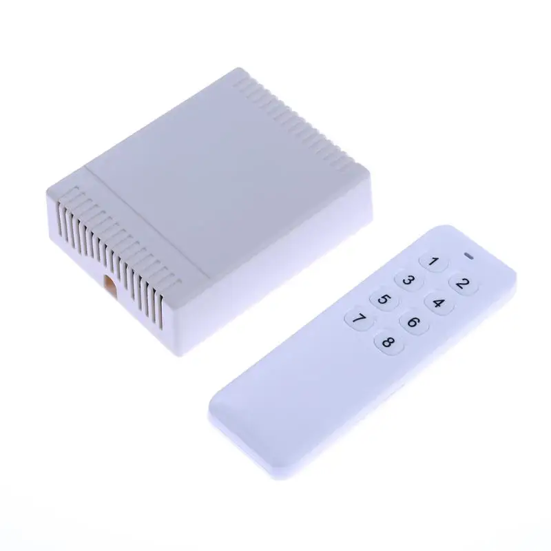 

12V 8 Channel Wireless Switch 8 Key RF Wireless Remote Dimmer Controller For RGB LED Light Strip DC12-24V