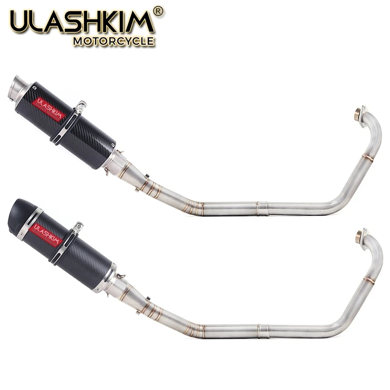La motocicleta de Escape completo sistema de Escape modificada medio enlace de deslizamiento para yamaha YZF R15 MT15 MT 15 125, 2008 -2017