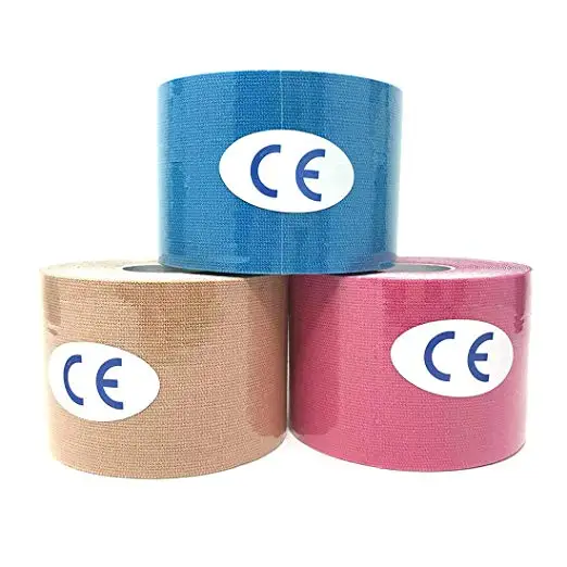 $6.99 2 Rolls 5M Kinesiology Tape Pain Relief Adhesive Bifor Athletic Sports Recovery and Pain Relief Latex Free three Colors