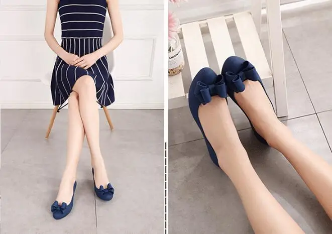 Летние модные женские пляжные сандалии в Корейском стиле с классическим бантом; женские прозрачные туфли с острым носком на танкетке без застежки; 20190513