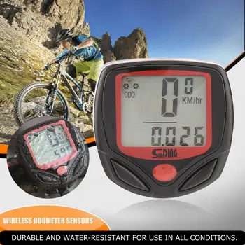

SUNDING SD Multifunctional Bicycle Computer Wired Odometer Stopwatch Waterproof Mini Digital LCD Speedometer Tracker Wholesale