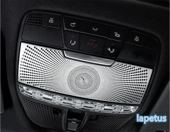 

Lapetus Roof Reading Lamp Lights Cover Trim Interior Kit For Mercedes Benz C Class W205 / GLC X253 2015 - 2019 Stainless Steel
