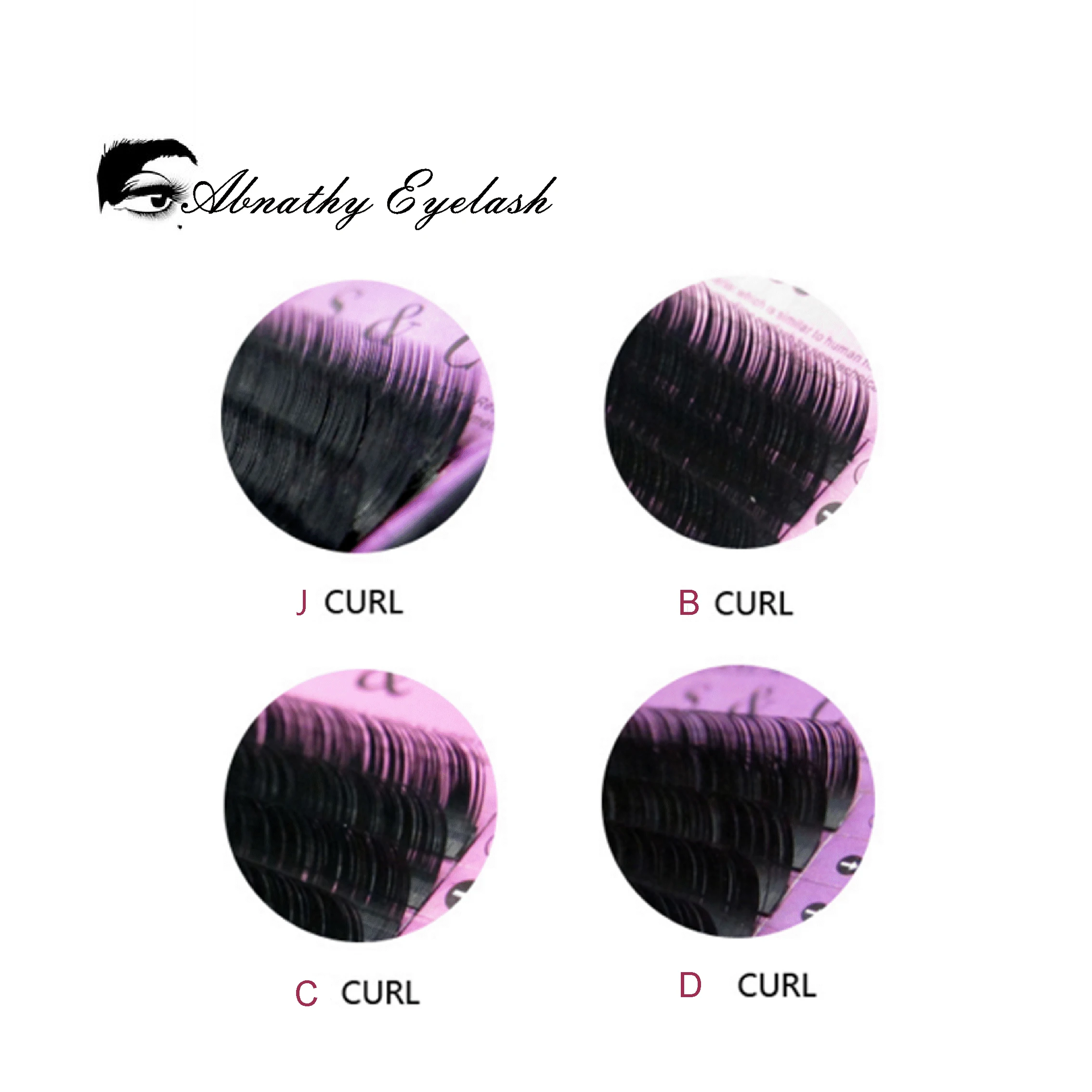 Beli Semua Ukuran J B C D Curl 4 pcs lot Abnathy Finte Individu Lashes Ekstensi Ciglia Faux Bulu Mata Ekstensi Falsa