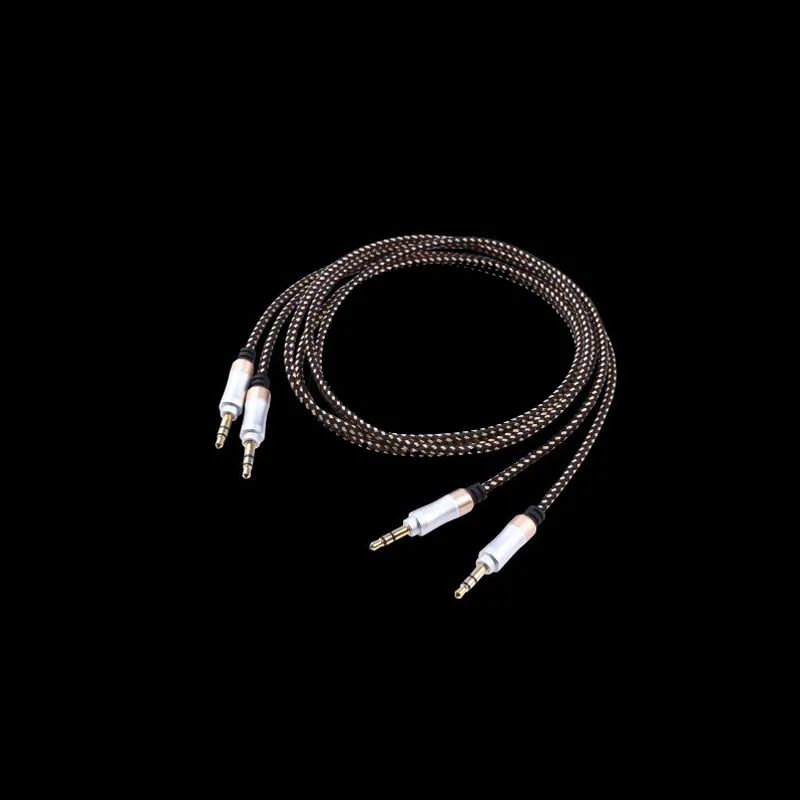Aux Line 3.5mm Male to Audio Cable for Car MP3 Auto Headphone Auxiliary Cord Stereo Wire Core Black 1M |