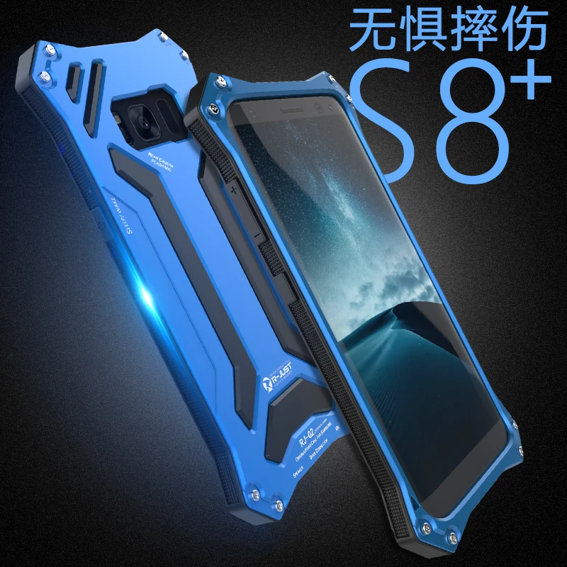 

Life Water resistant Metal Case for SAMSUNG Galaxy S8 Plus Alpha Aluminum Shock Dropproof Metal Silicone Cover Coque Fundas