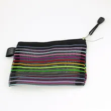 На молнии разноцветные в полоску черный канцелярские файл мешок карман