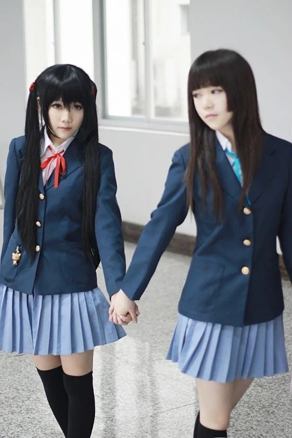 К он! Карнавальный костюм Yui Hirasawa Mio Akiyama Tsumugi Kotobuki Ritsu Tainaka Azusa Nakano|cosplay costumes com|costume