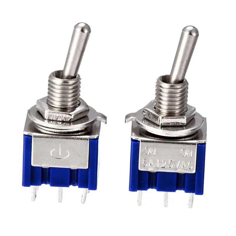 MTS 203 переключатель 6A 125V AC 6 контактный ON мм Mini Рычажные переключатели для