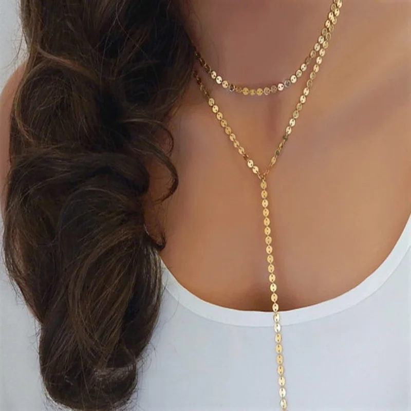 The new product is pure hand sequined short chain neck chain single