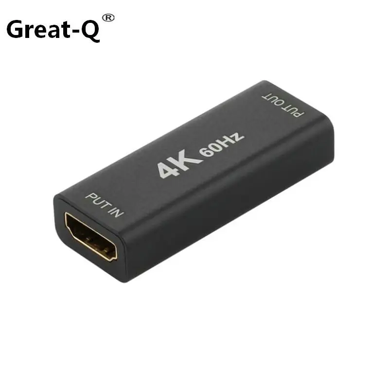 

HDMI repeater,HDMI 2.0 4k 60Hz Video signals amplifier 4 k prolong Female to hdmi female Extender for HDTV engineering wiring