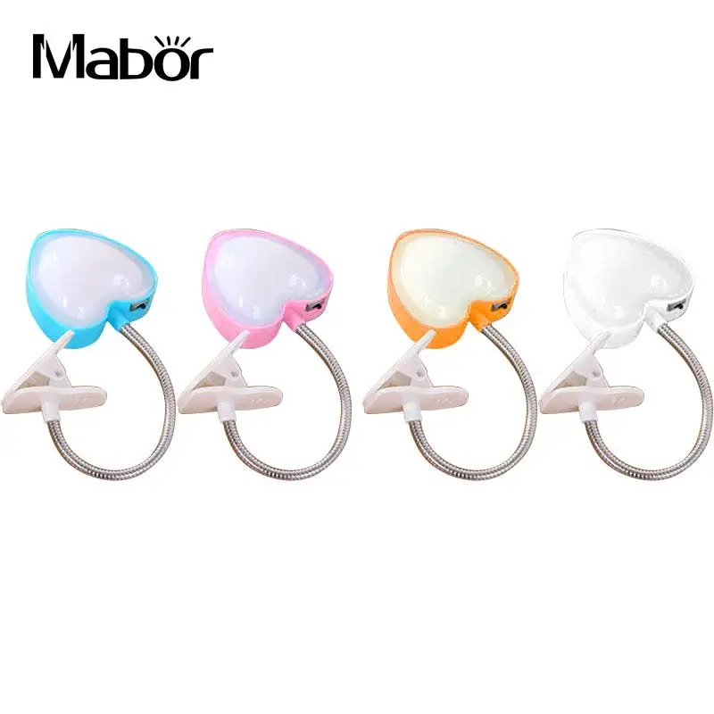 

LED Clamp Lamp Night Light For Study Reading Students Dormitory Table Desk