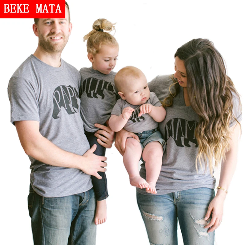 Family Matching Mother Daughter Clothes 2017 Summer Short ...