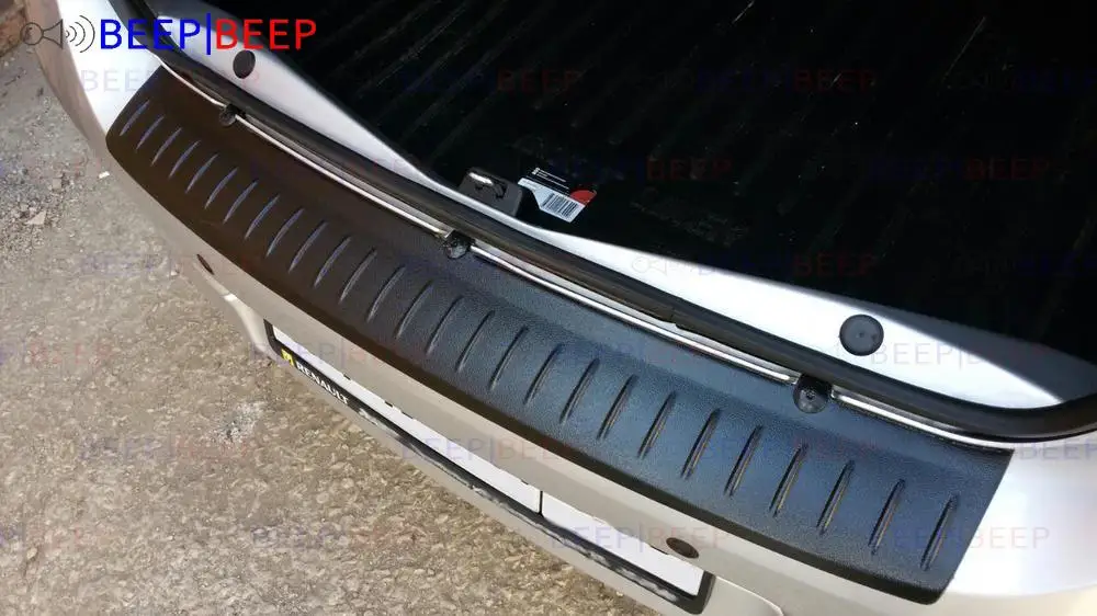 

Rear guard bumper for Renault Logan II 2014- plastic ABS protection decoration trim cover pad scuff sill car styling