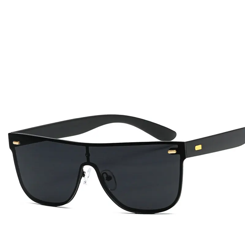 Male Flat Top Sunglasses Men Brand Black Square Shades UV400 Gradient ...