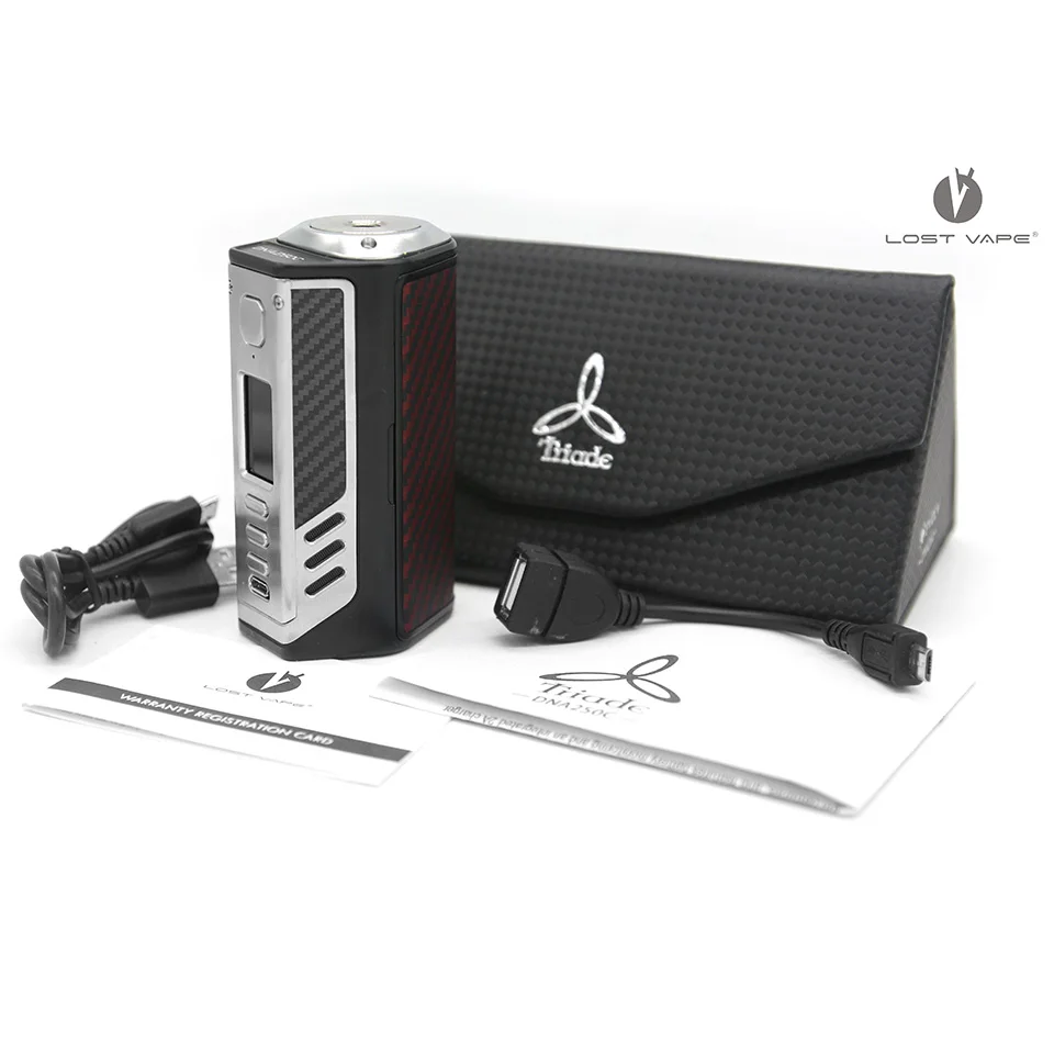 Оригинальный потерянный вейп триад DNA250C 300 Вт box mod ДНК 250C Чипсет тройной 18650 E