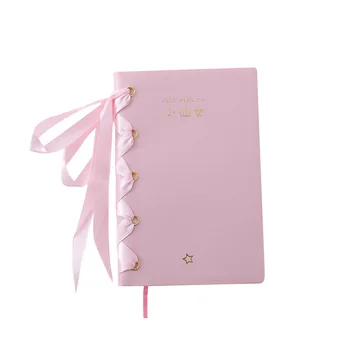 

Girl's Butterfly Tie Notebook Cute Pink Fairy Girl Notebook Student's Handbook diary
