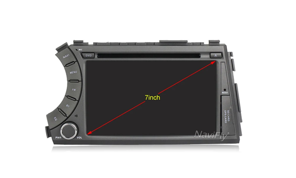 Excellent NaviFly 4G LTE Android 7.1 quad core car radio gps for Ssang Yong SsangYong Kyron Actyon 2005-2013 car stereo head unit 1