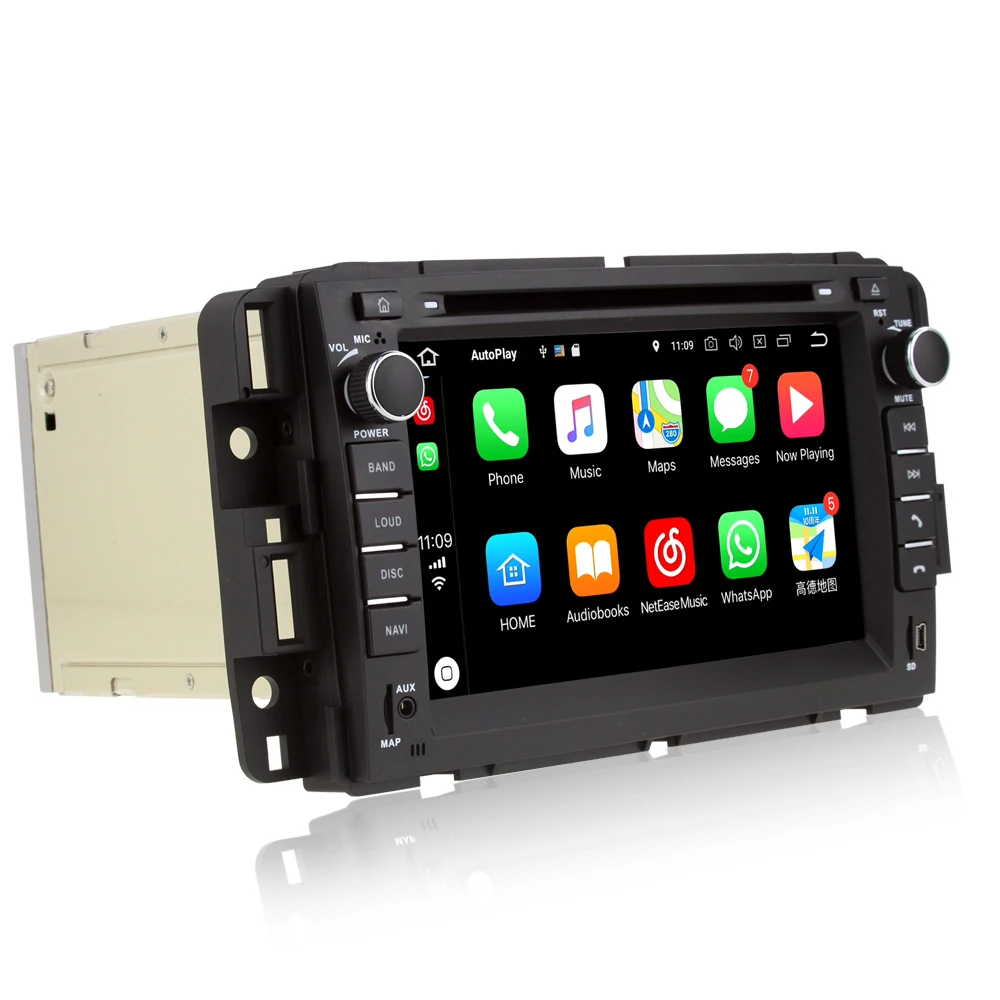 Top Octa Core Android 8.0 Car DVD Player for Chevrolet Silverado 1500 2500 3500 Avalanche Suburban Tahoe 2007-2012 Car Radio 4GB RAM 1