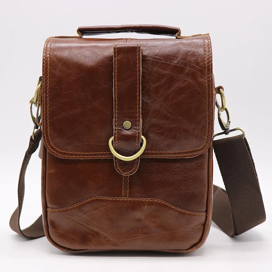 GO-LUCK, брендовая Повседневная сумка из натуральной кожи с верхней ручкой, мужская сумка через плечо, мужская сумка-мессенджер из воловьей кожи, дорожная сумка