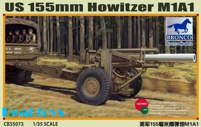 

Модель Бронко CB35073 1/35 US 155mm Howitzer M1A1